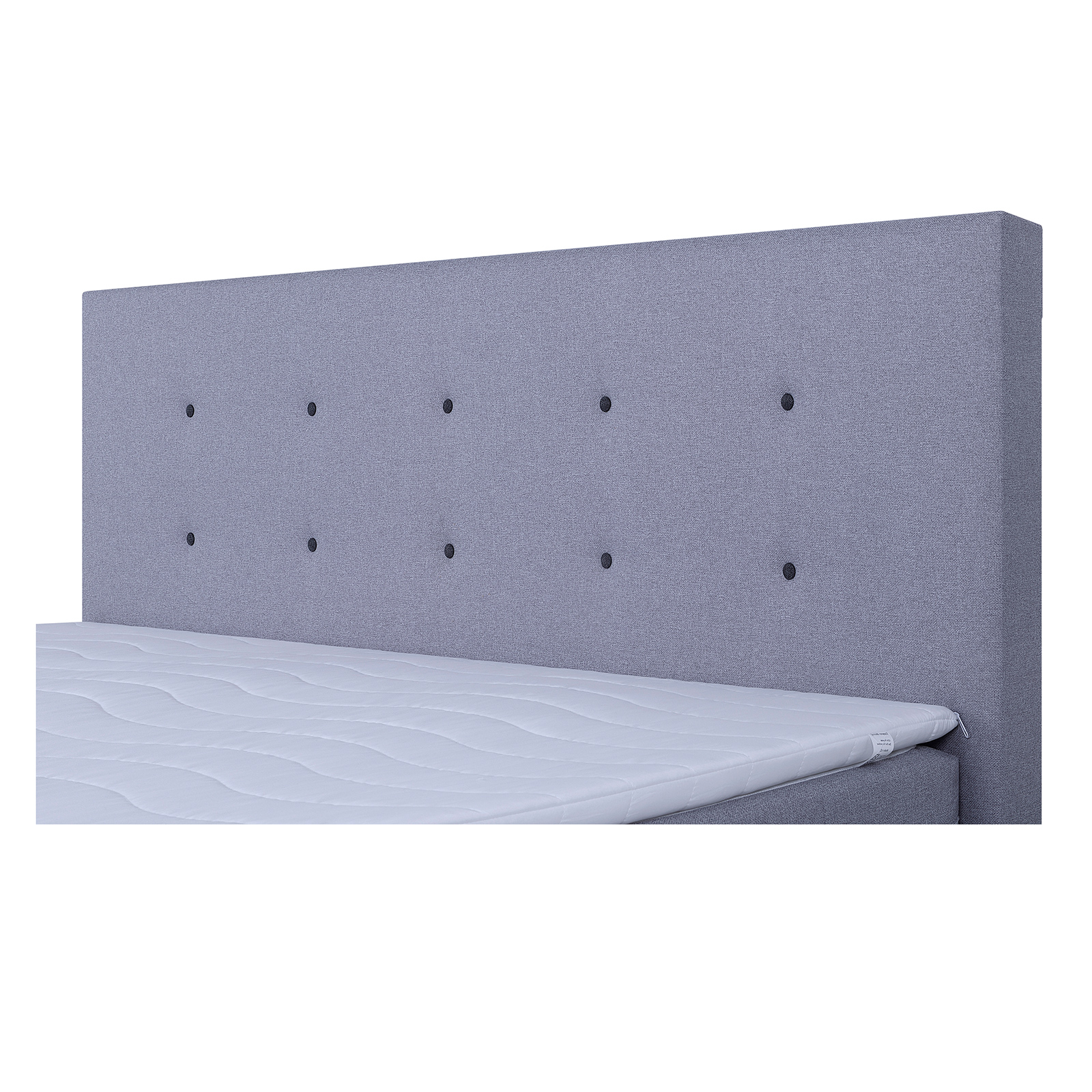 Boxspringbett - silber - H3 - Bonellfederkern - 180x200 cm