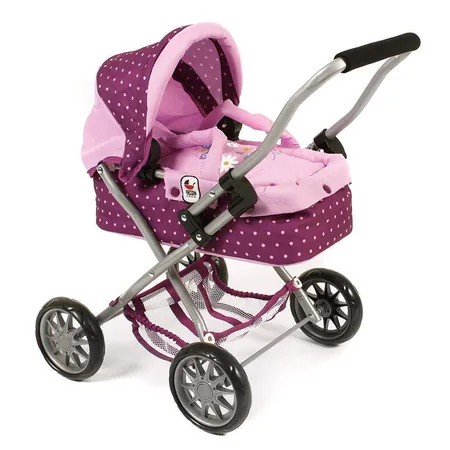 Bayer Chic Mini-Kuschelwagen SMARTY, Dots Brombeere