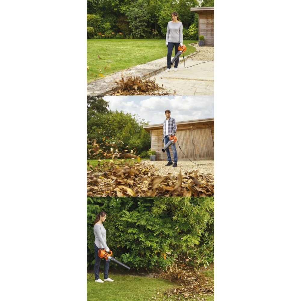 Souffleur électrique 1850w black+decker bebl185-qs racloir intégré