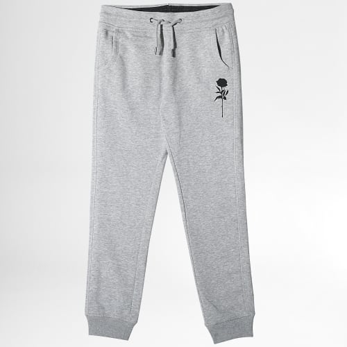 Pantalon Jogging Enfant Roses Gris Chiné