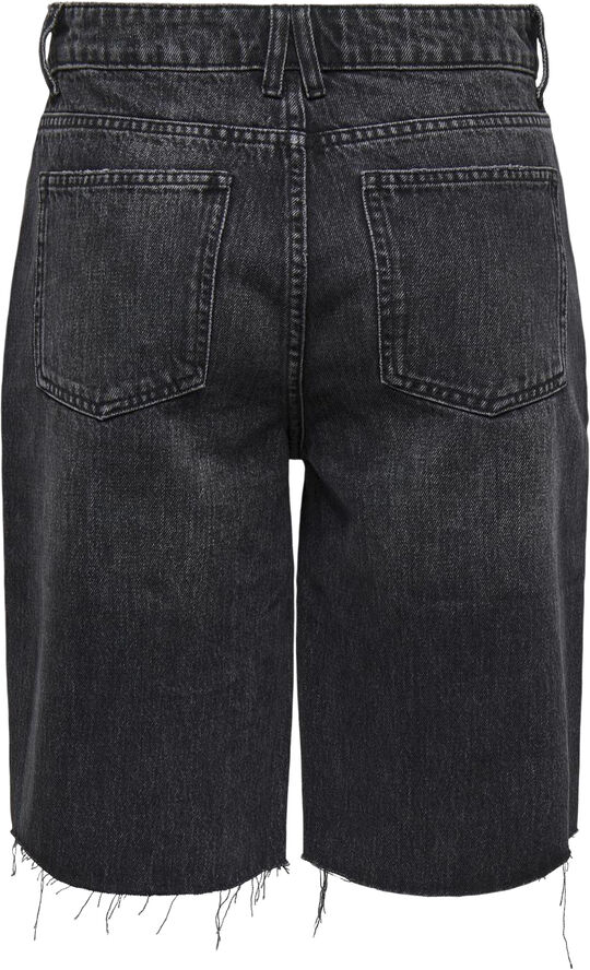 ONLY ONLCARO HW LONG RW SHORTS AZG64 DNM Washed black