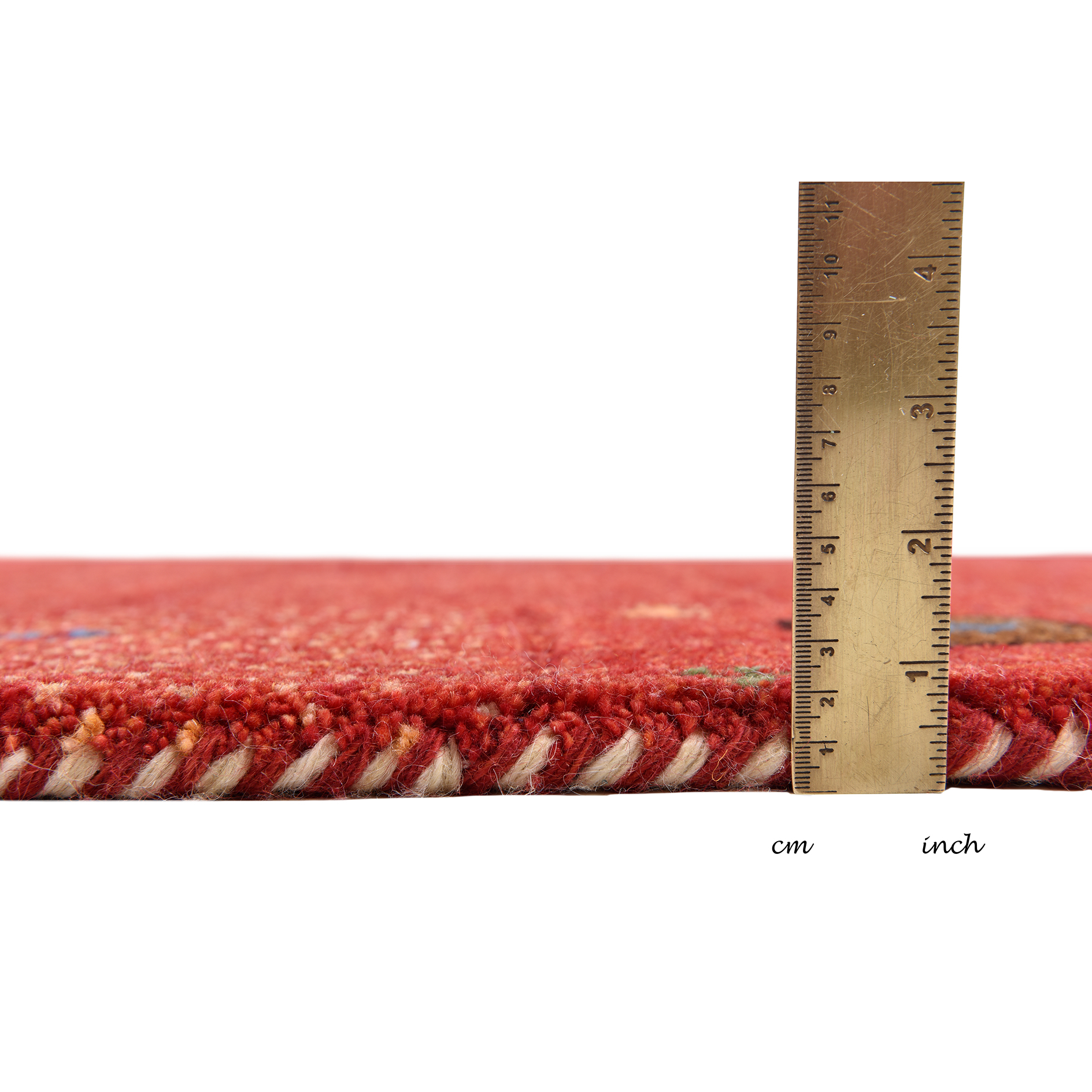 Teppich DENVER - rot - Schurwolle - 70x140 cm