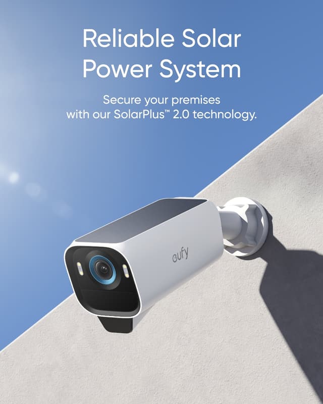 Eufy eufyCam S3 Pro 4K sikkerhedskamera (3-pakke)