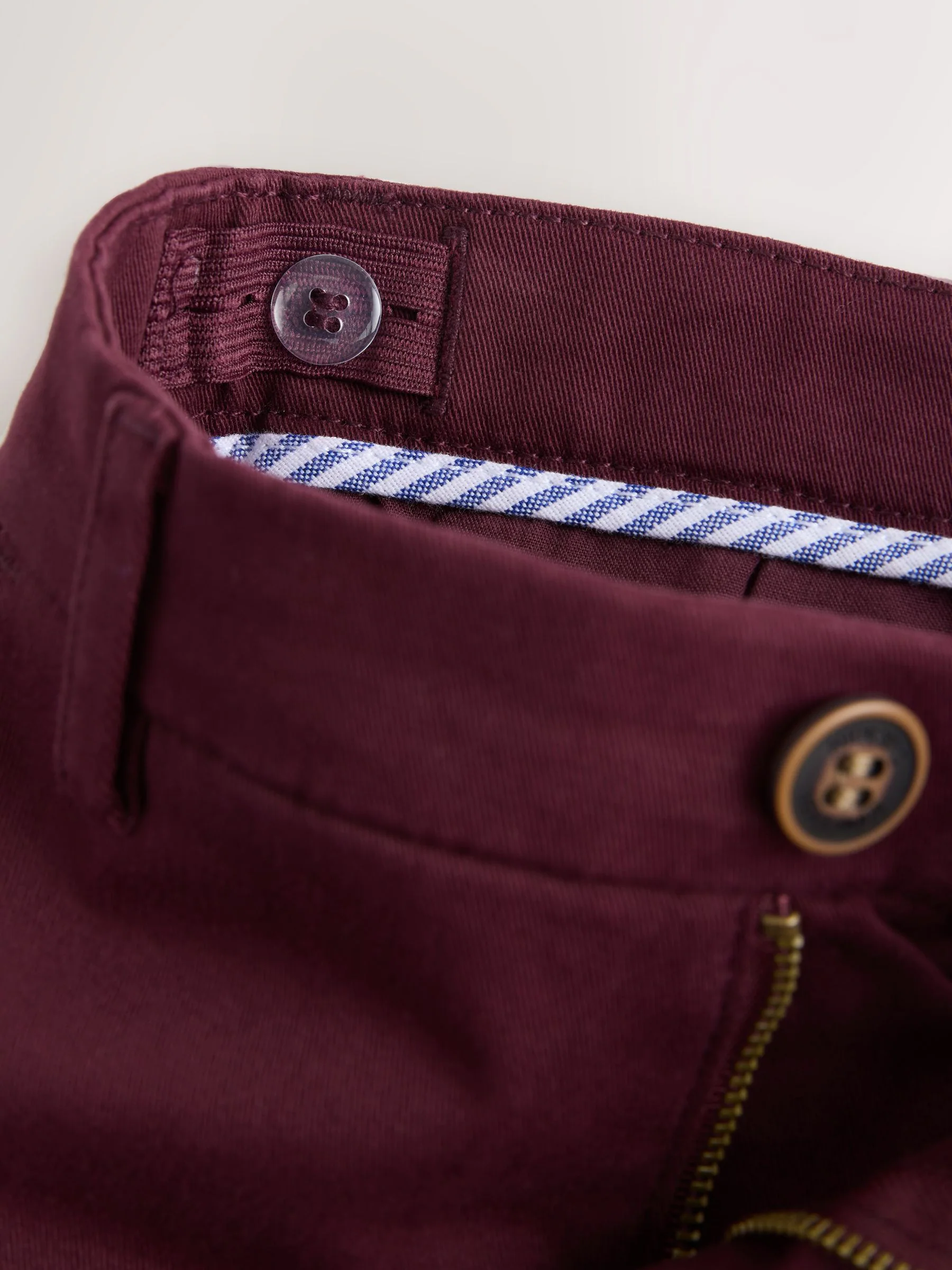 Bordeauxrood - Stretchy chino's (3-17jr)