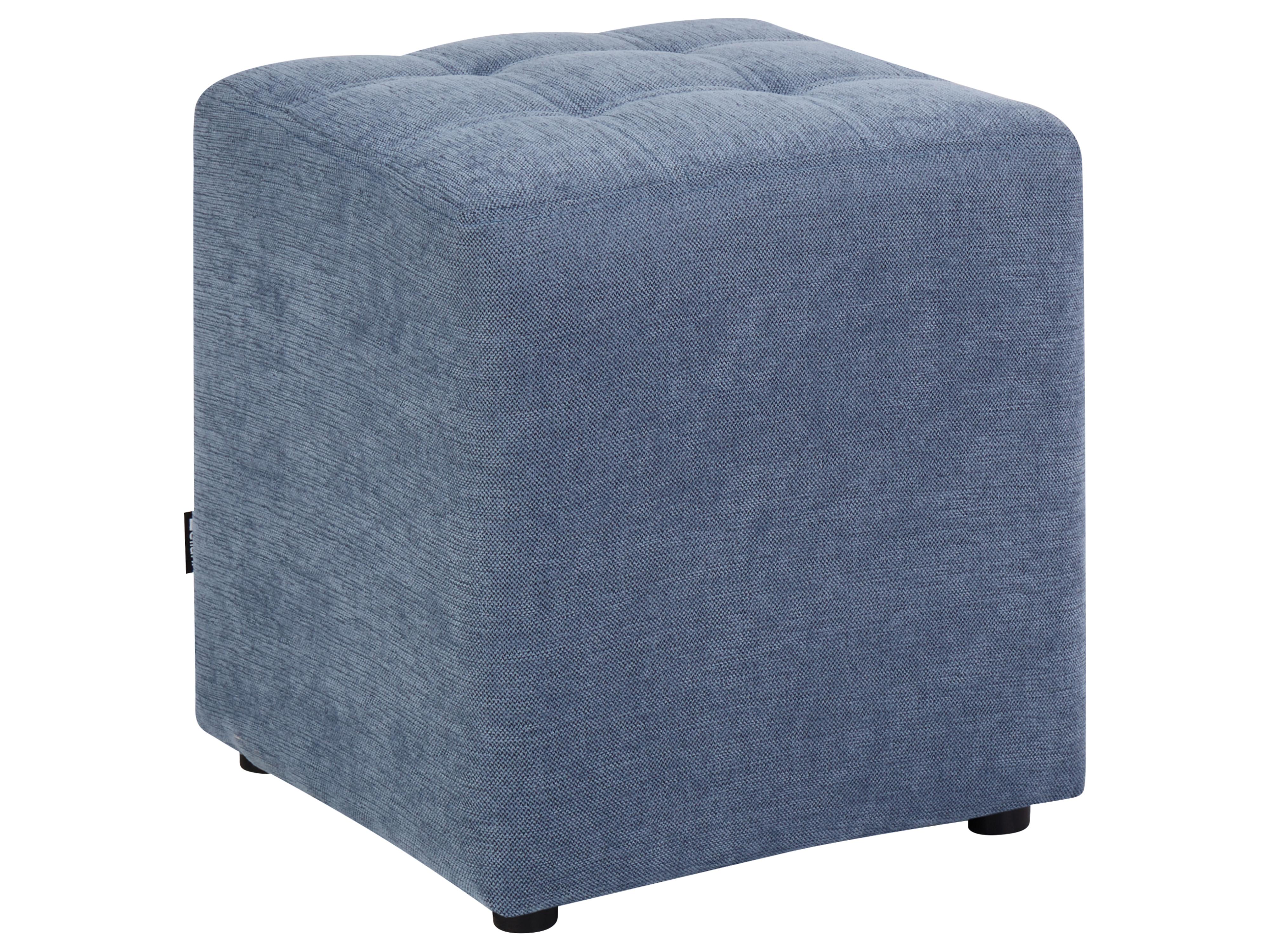 Poef KANSAS Stof Blauw