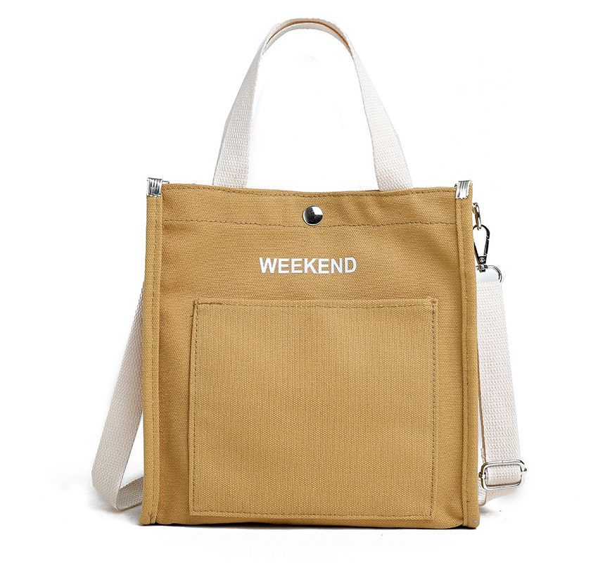 NewTown - Canvas Tote Bag met belettering