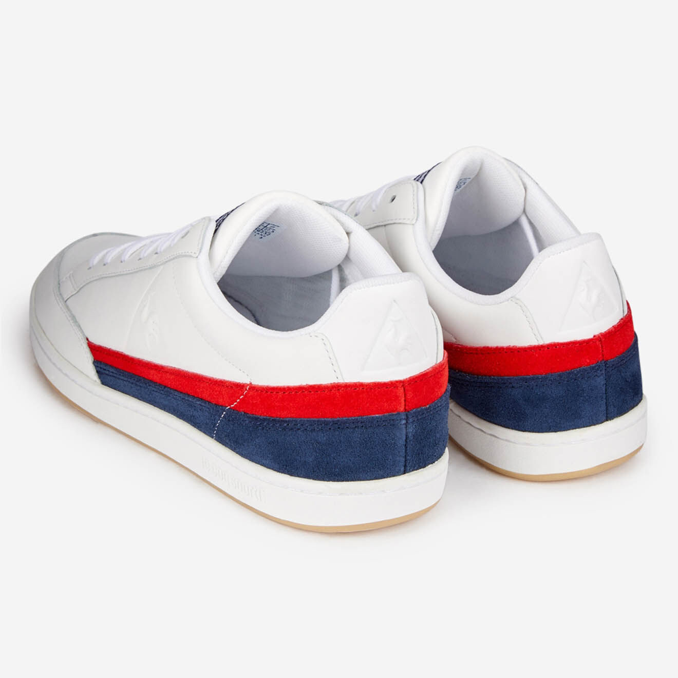 Le Coq Sportif Baskets en Cuir Courtclay blanc/marine/rouge