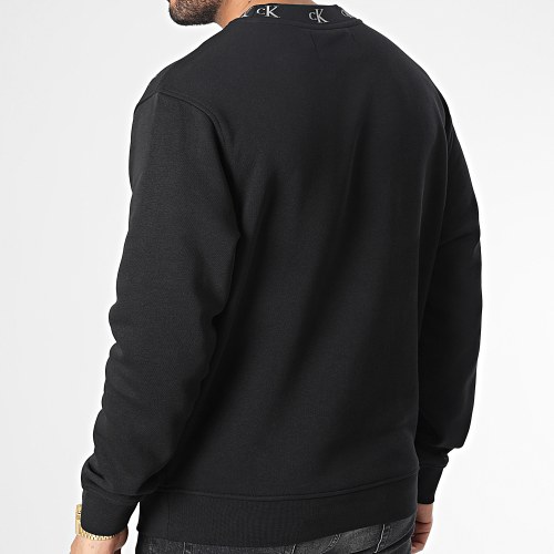 Sweat Crewneck Logo Jacquard 1901 Noir