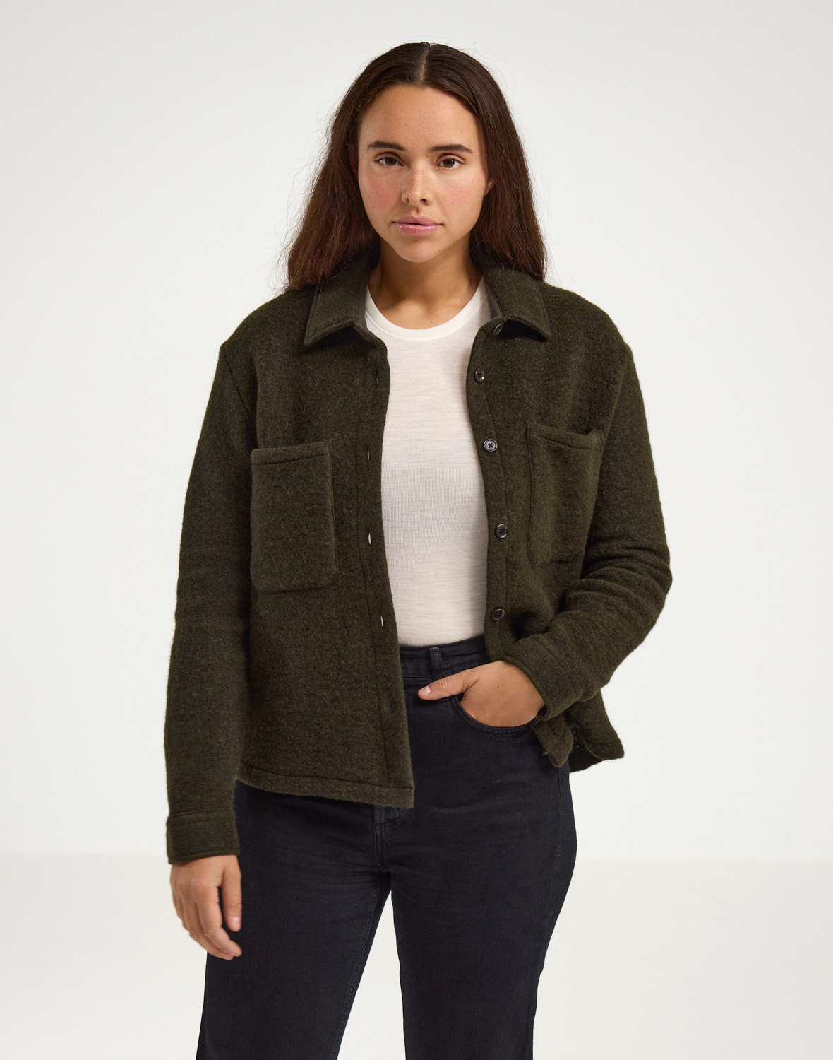 Vest in wol/katoen voor dames - Gratis Verzending