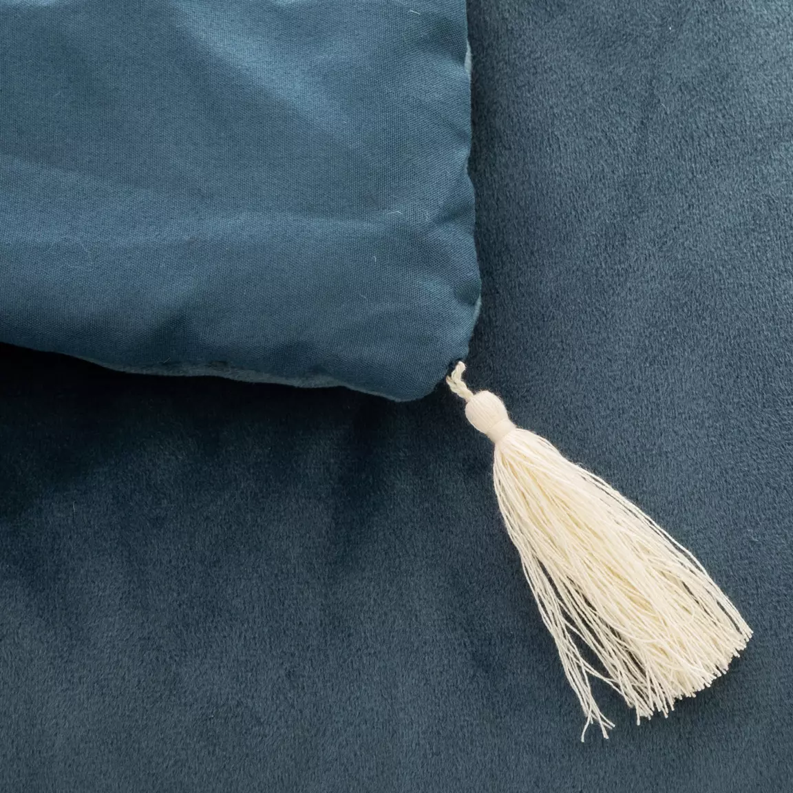 Edredon velours (80 x 180 cm) Slow Bleu