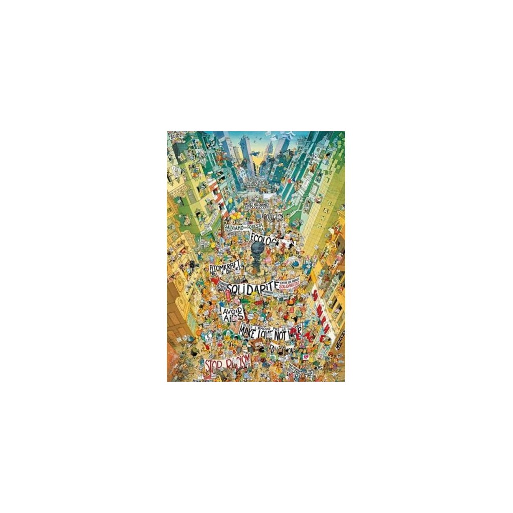 Puzzle - Cartoon Protest de Marino Degano - 2000 Pièces