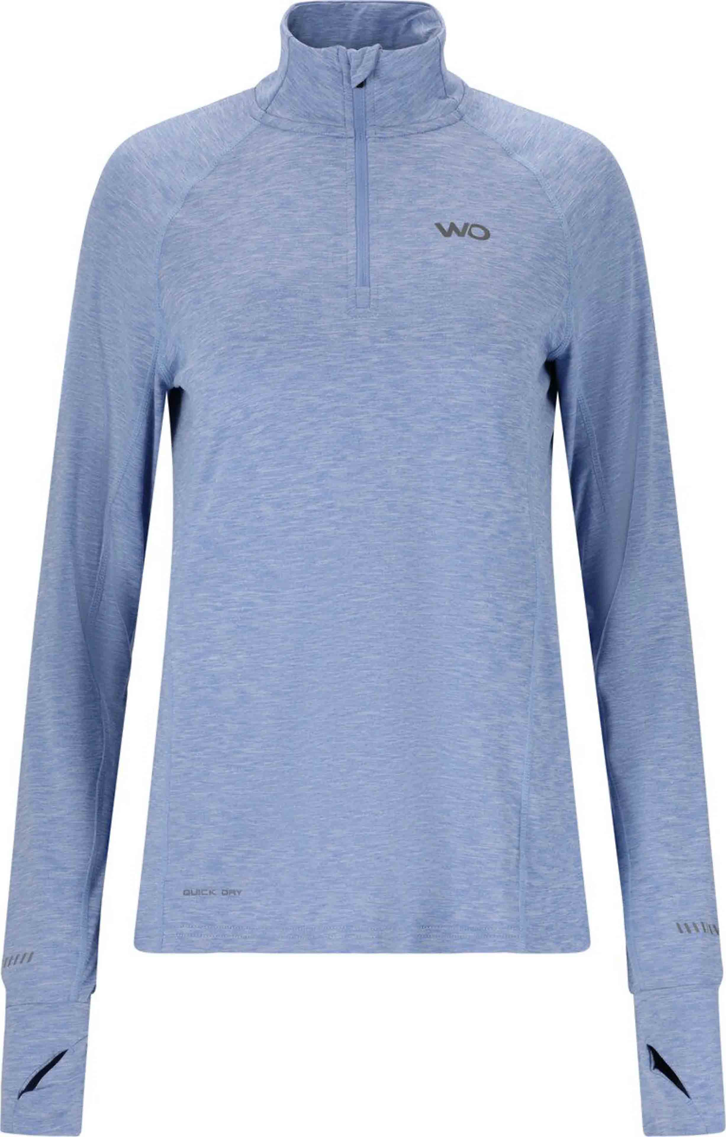 Wolling Melange Performance Midlayer Dame Azurine