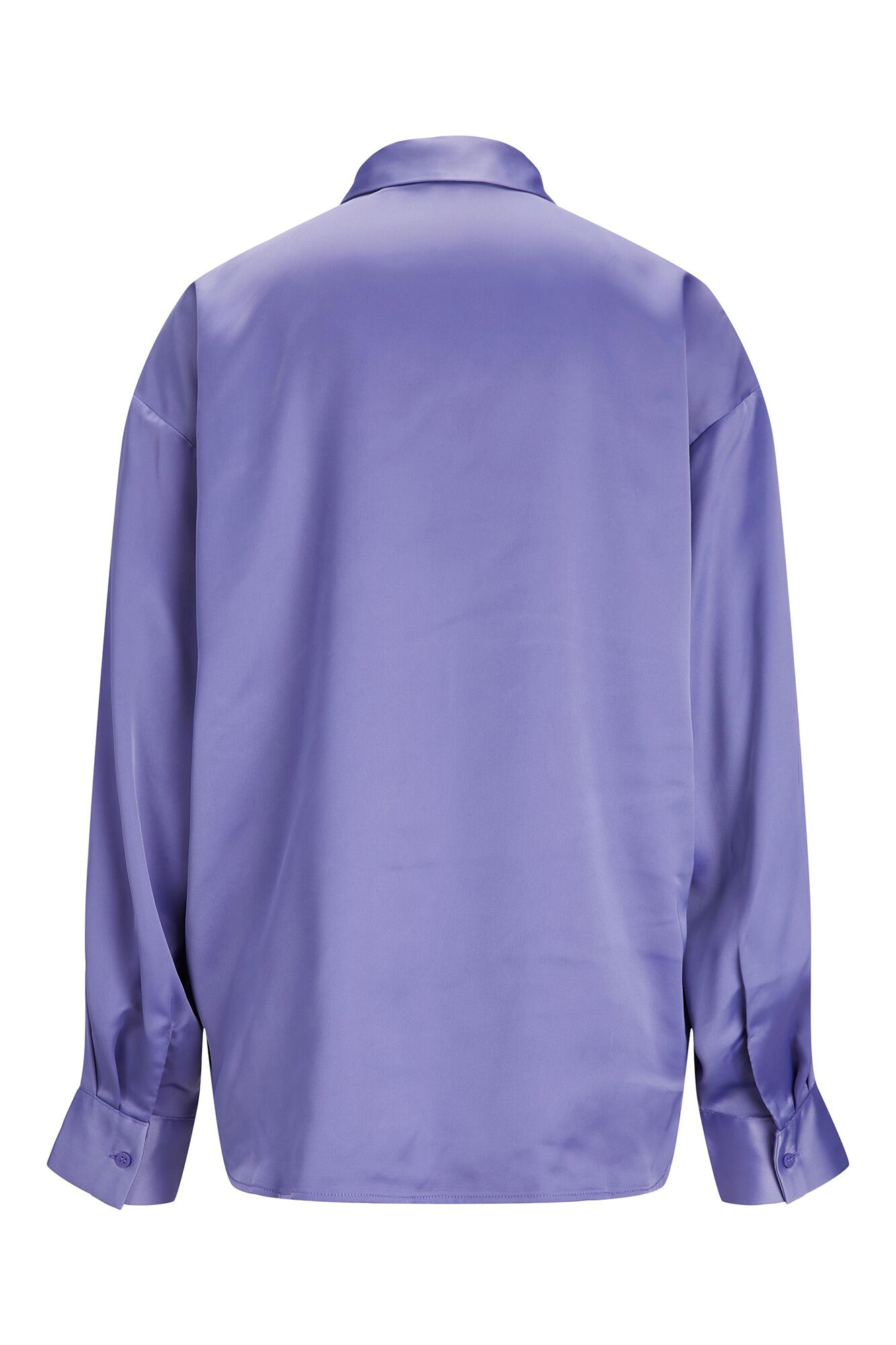 camisa de cetim de manga comprida