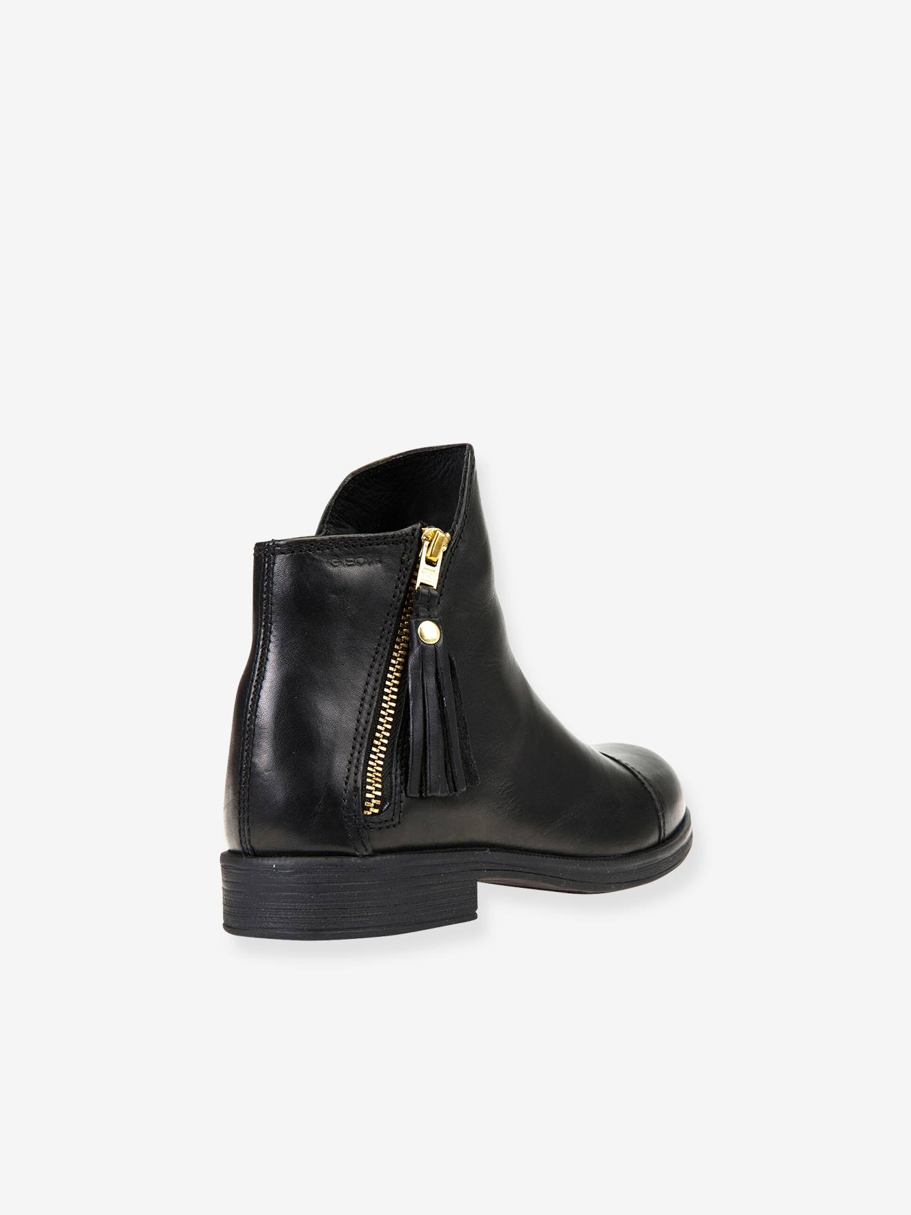Botas de cano curto Agata C GEOX®, pretas escuras, lisas