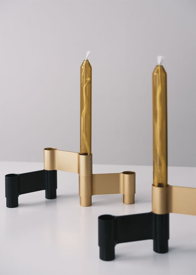Studio About LINK, CANDLE HOLDER, BLACK ANODIZED, 11060B 111