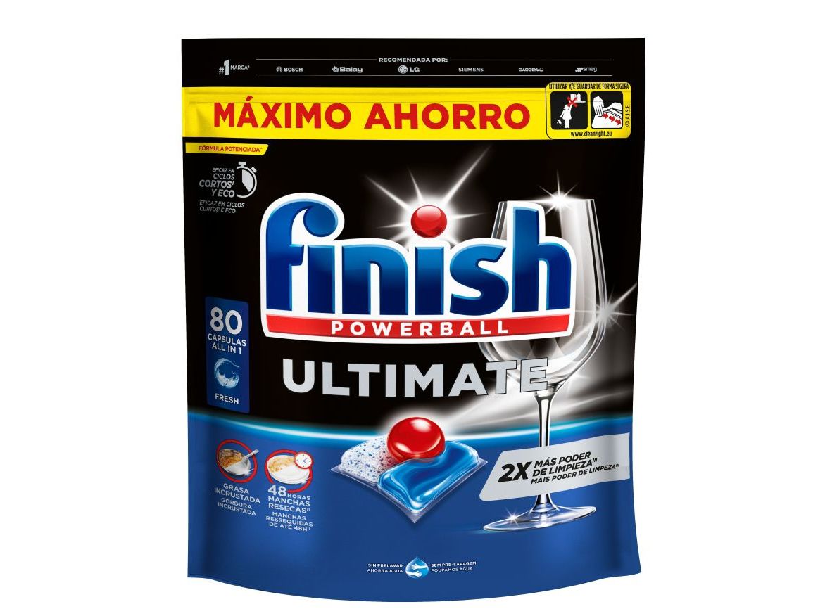 DETERGENTE LOIÇA MÁQUINA FINISH ULTIMATE REGULAR 80P