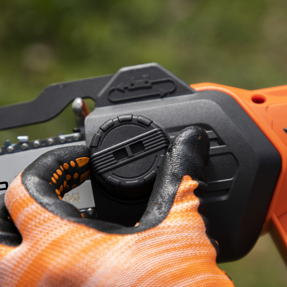 Mini-tronçonneuse à main sans-fil 20v avec guide chaine 13cm - ls c13