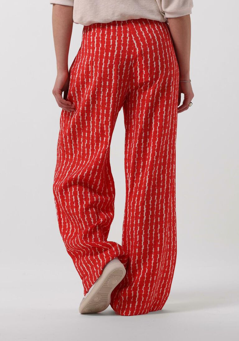 BY-BAR rode by-bar wijde broek benji red groove pant