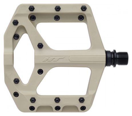 Paire de Pédales Plates HT Components Supreme-C PA32A Beige