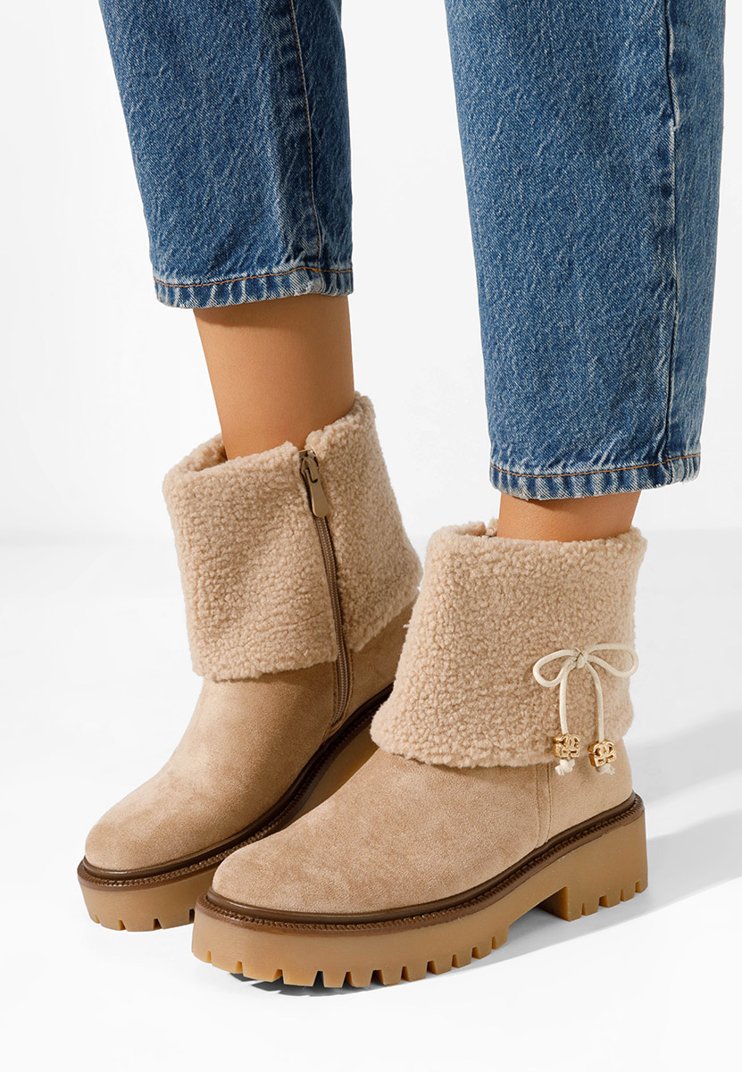 Bottines femme kaki Glennis