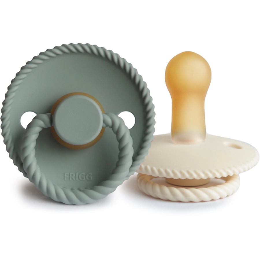 FRIGG Schnuller Rope CreamSage 6-18 Monate