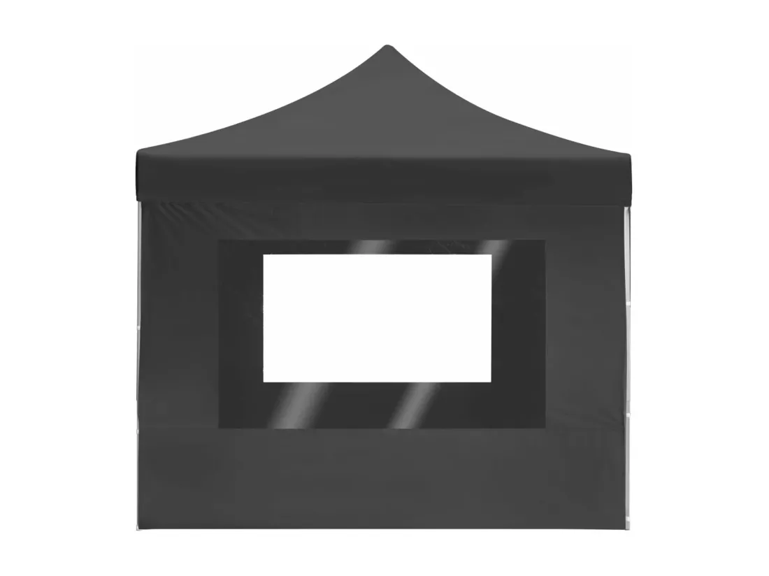 Tente de réception pliable à parois Aluminium 4,5x3m Anthracite