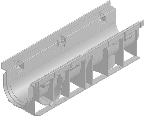 Hauraton Recyfix PRO 100 afvoergoot basisprofiel type 0105 van PP 500 mm x 160 mm x 150 mm