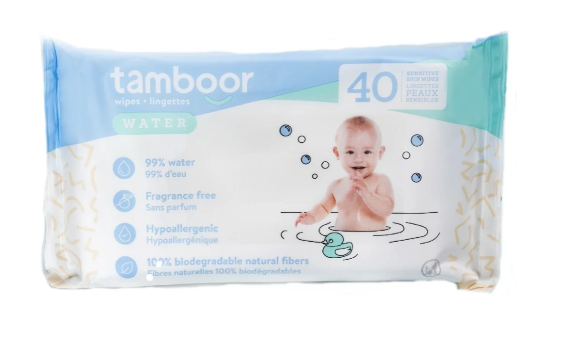 Lingettes bébé hypoallergéniques x40 - Ecru