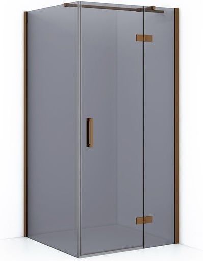 Diamond - CDB223608311KP - Douchecabine - Koper - 90x80 cm - Draaideur - Rechthoek