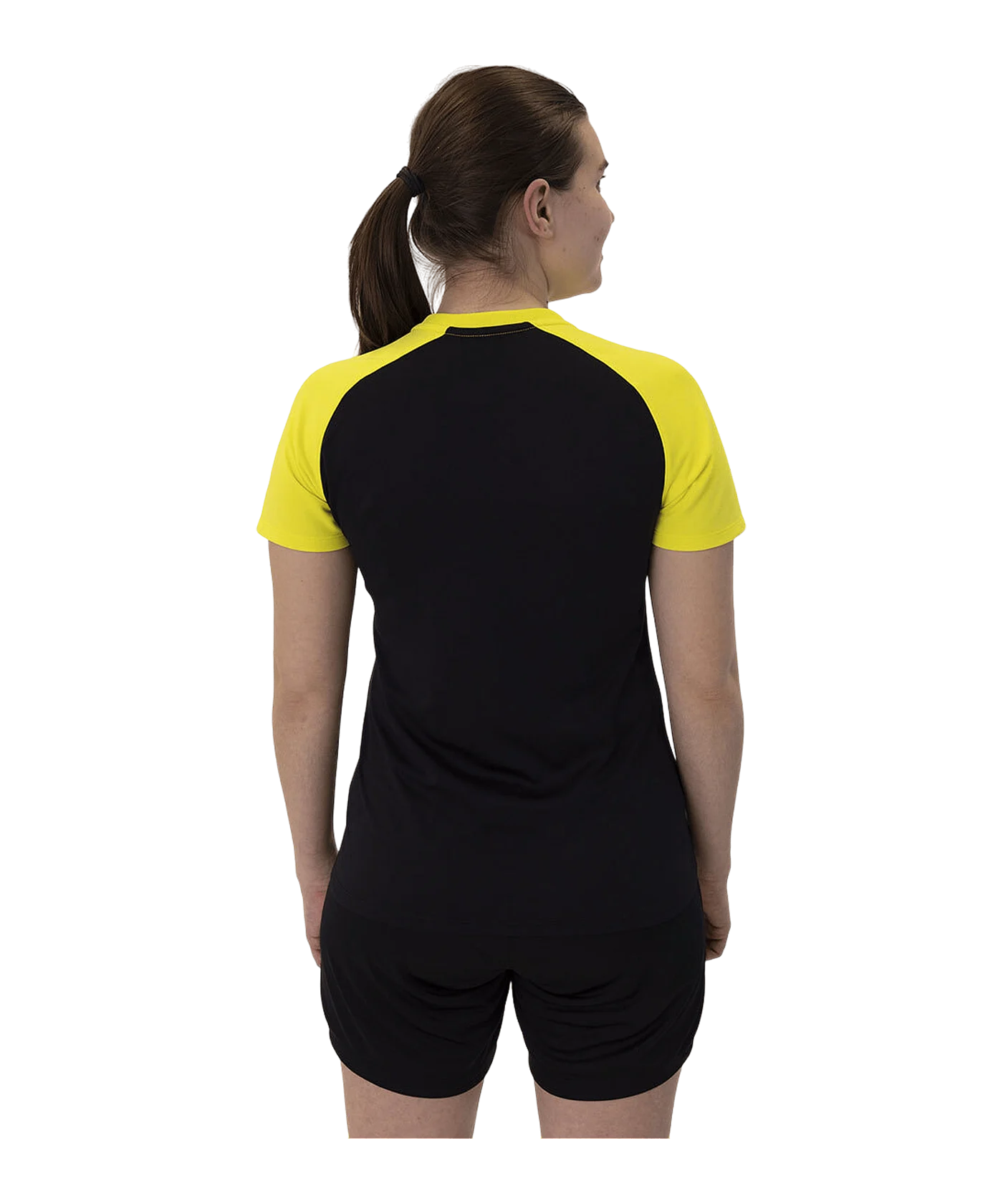 JAKO Iconic T-Shirt Damen Schwarz Gelb F808