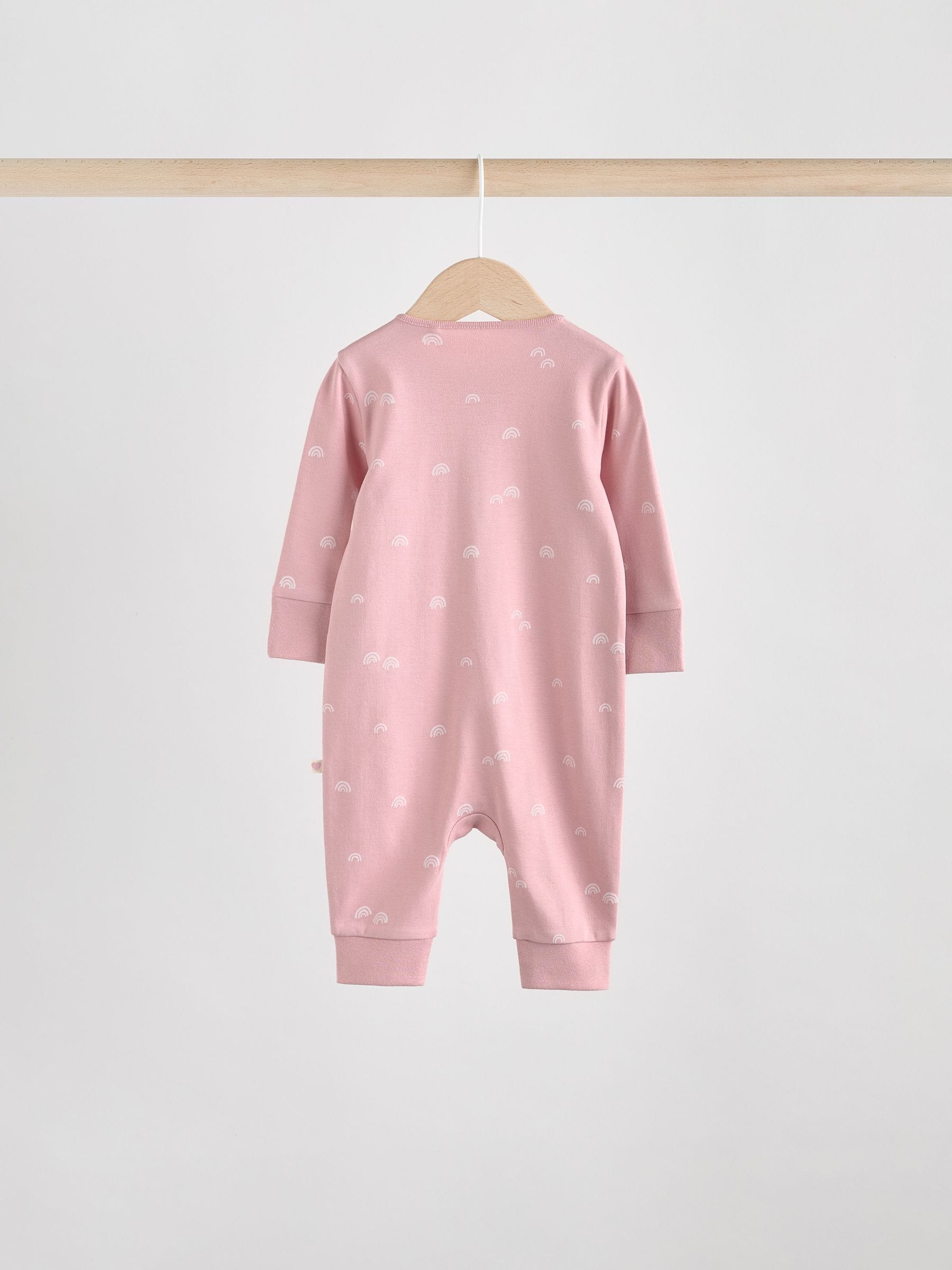 Roze - 4 Pack Baby-pyjama's met tweewegrits (0mnd -3jr)