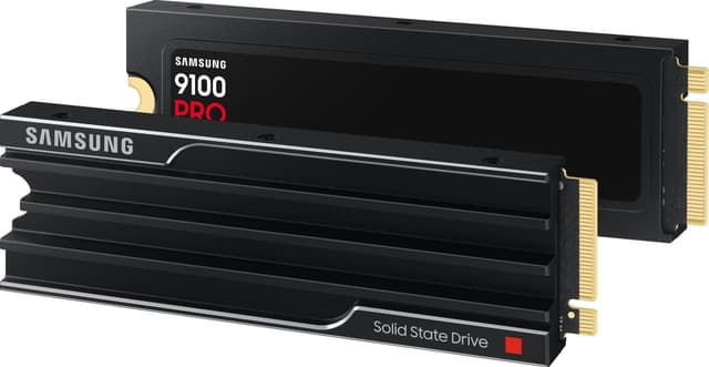 Samsung 9100 Pro intern SSD med køleplade (2TB)