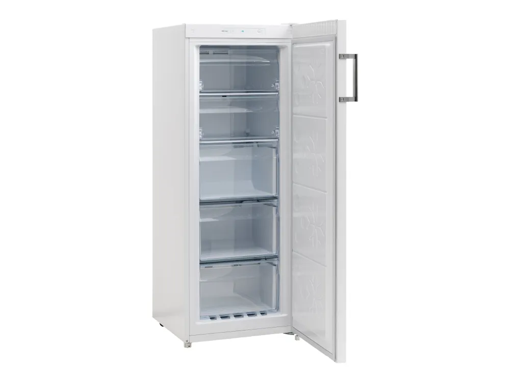 Scandomestic SFS163WE - Fryser - stående - bredde: 54 cm - dybde: 59 cm - højde: 144.3 cm - 166 liter - Klasse E - hvid