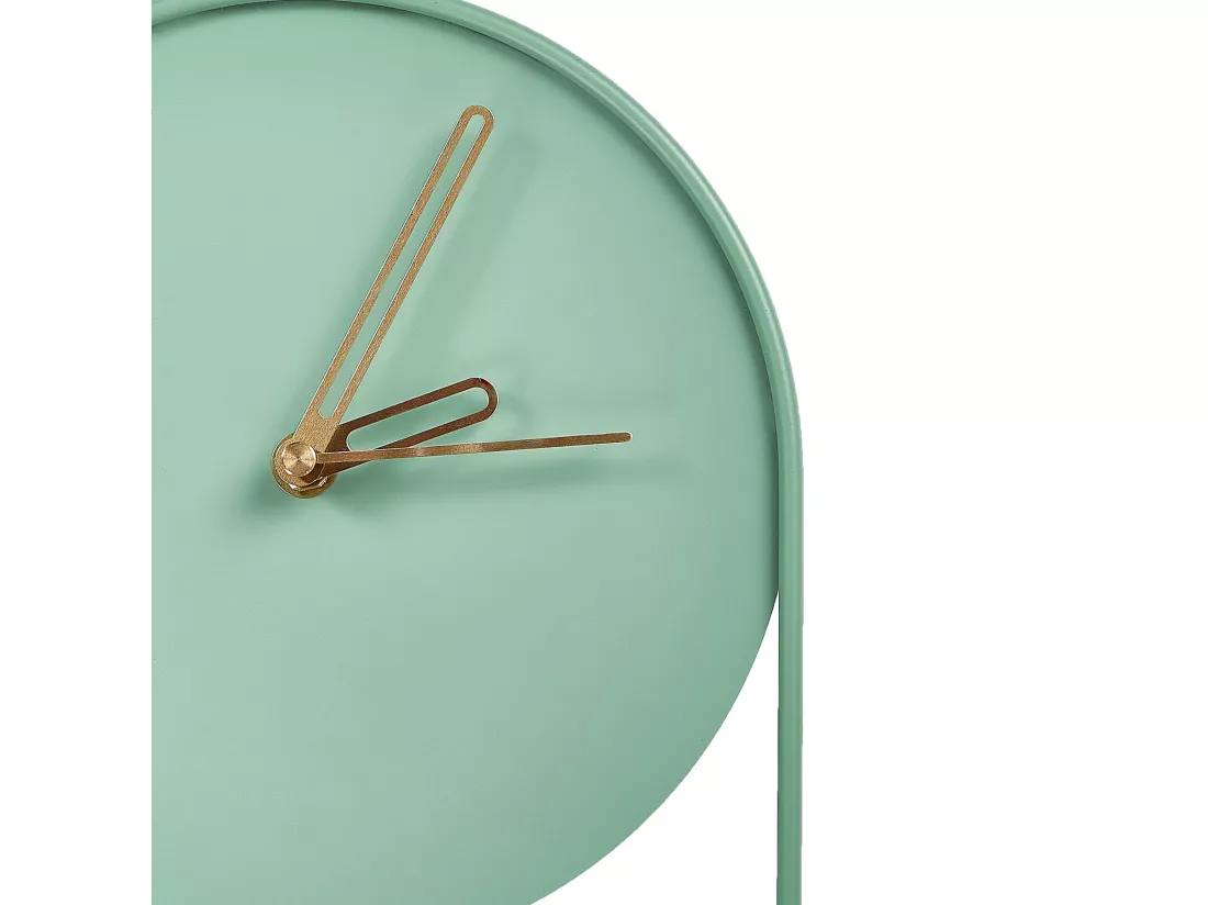 Horloge murale SALVAN 20 cm Métal Vert clair