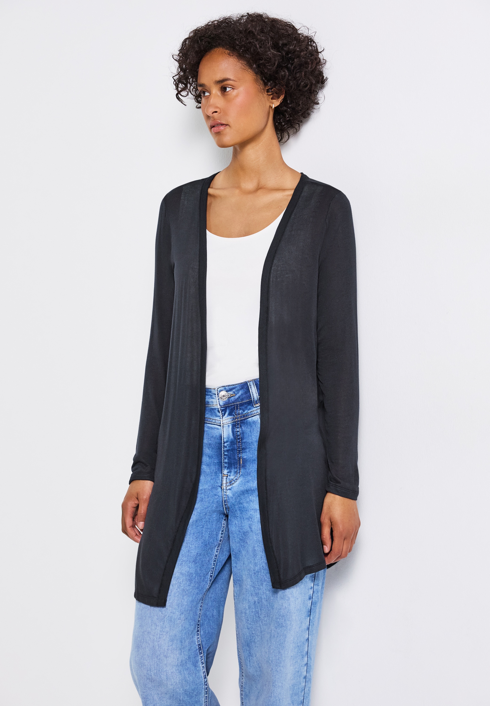 STREET ONE Shirtjacke ohne Verschluss
