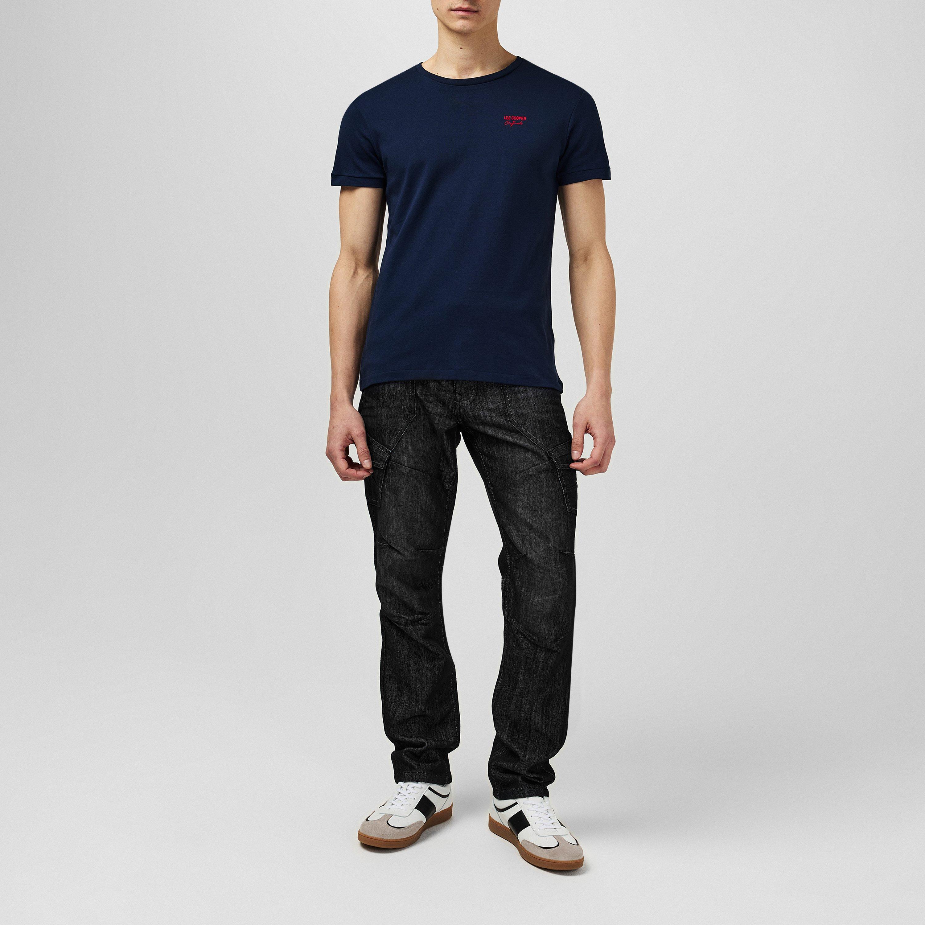 Lee Cooper LC Belted Cargo Jeans Mens