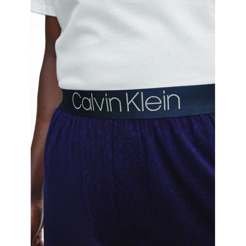 Calvin Klein Jeans - 000NM1660E SLEEP SHORT-UZZ ANIMAL BAYOU BLUE Azul