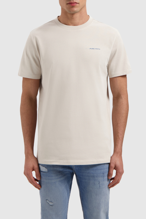 Pure Path beige heren t-shirt