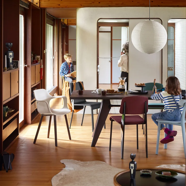 Vitra - All Plastic Chair, efeu, Filzgleiter
