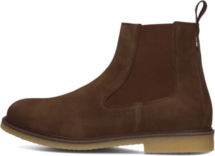 BOSS Chelsea Boots Heren Kope_cheb Maat: 42 Materiaal: Suède Kleur: Bruin