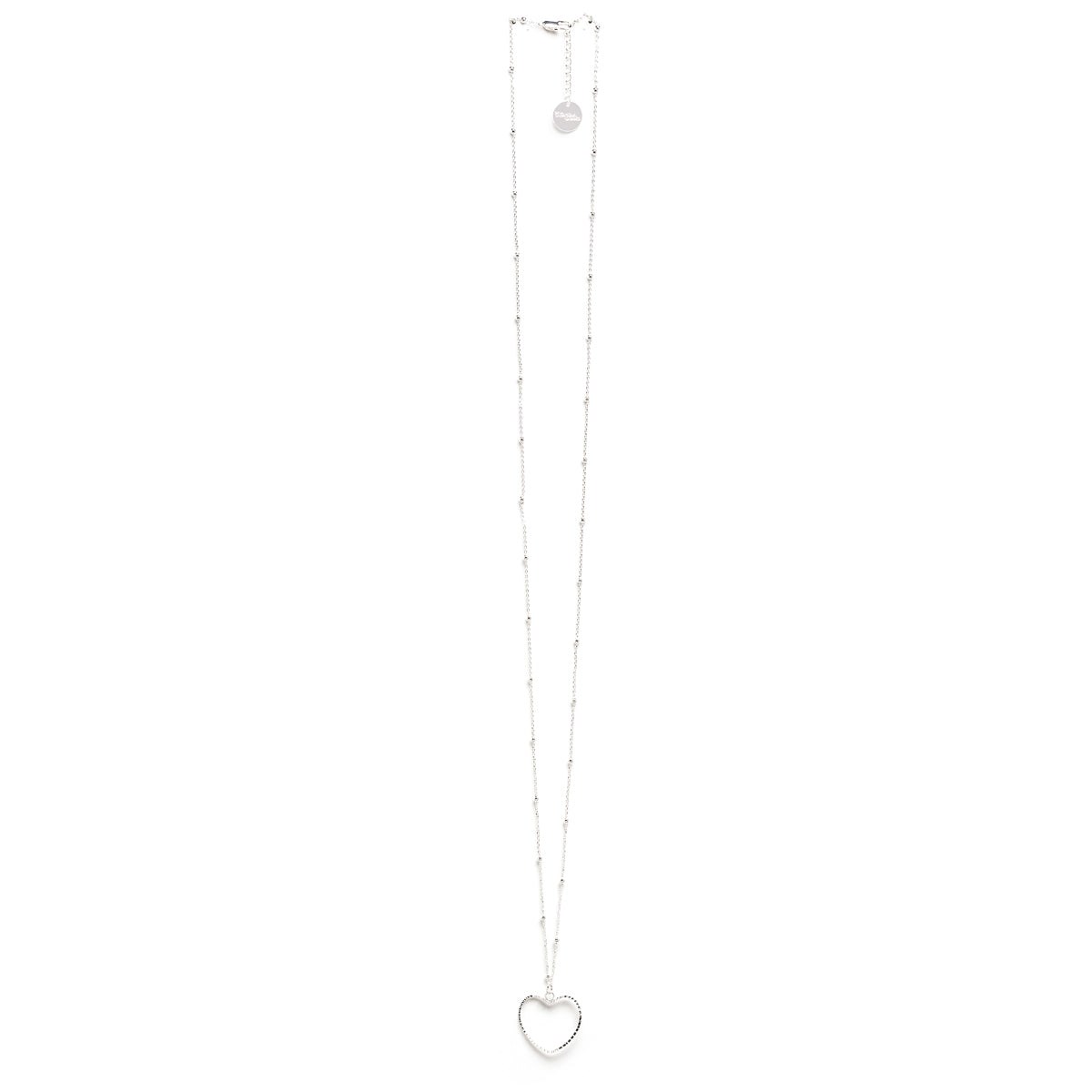 sautoir coeur plaqué argent - AURA