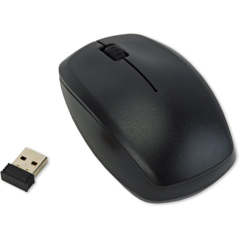 MCL ACK-2012W/N clavier Souris incluse Universel RF sans fil AZERTY Français Noir