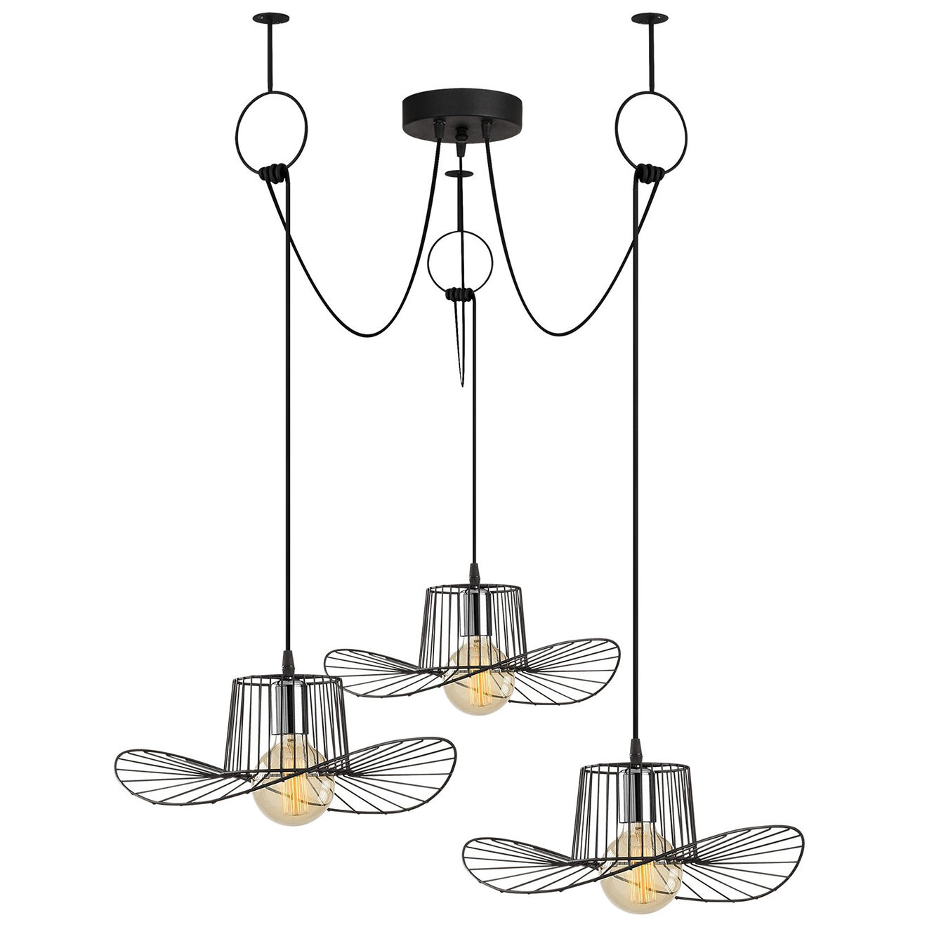 Opviq Suspension Tel 6741 noir  - H.122xD.118 cm