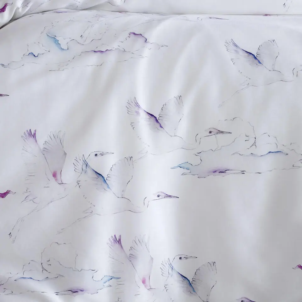 De Witte Lietaer Dekbedovertrek Katoen Satijn Ave - 200 x 200/220 cm - Wit