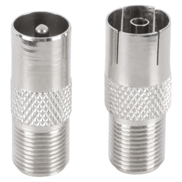 Q-Link coax adapter 1 male/FCON 1 female/FCON buitendraad