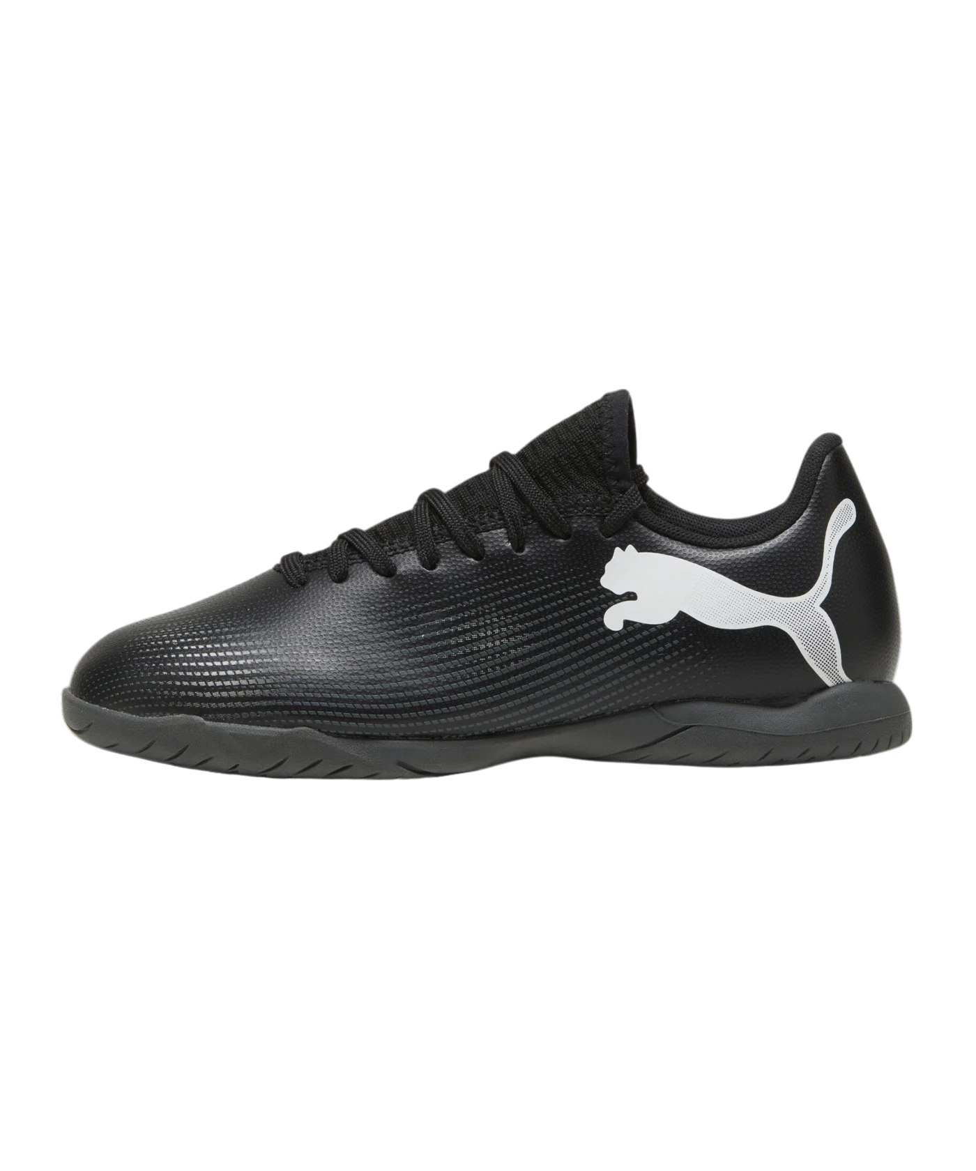 PUMA FUTURE 7 Play IT Halle Eclipse Jr Kids Schwarz Weiss F02