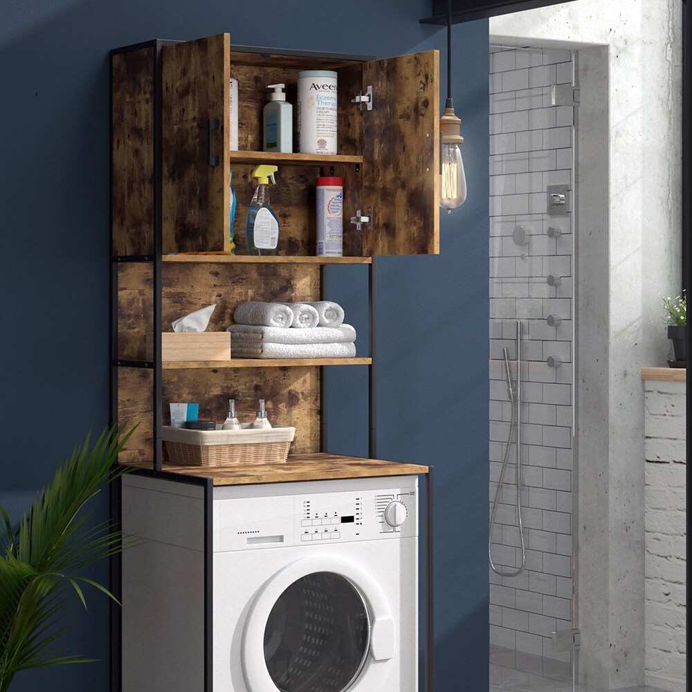 Vicco Waschmaschinenschrank Badschrank Hochschrank Fyrk Waschmaschinenregal