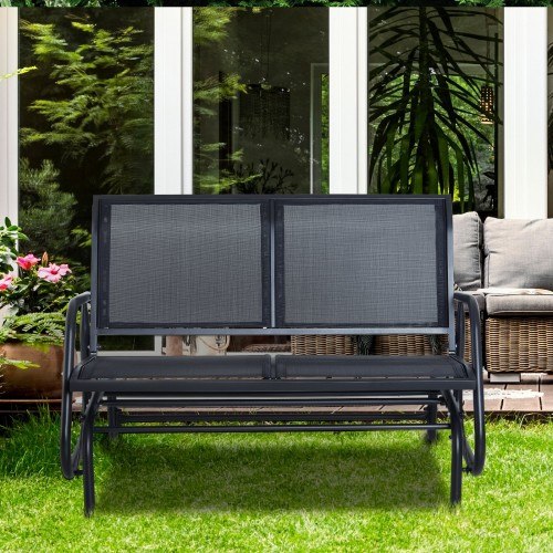 Outsunny Iron Rocker Cinza