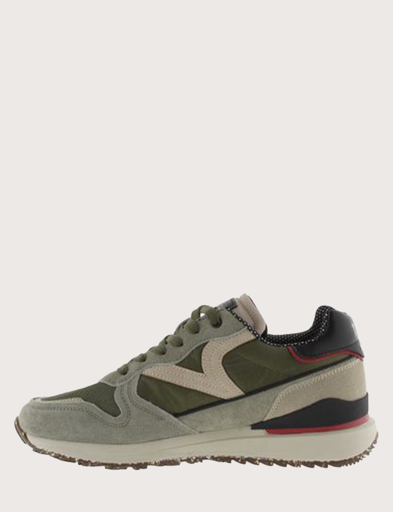 VICTORIA BASKETS HOMME RUNNING LEGGERA TECH NYLON KAKI