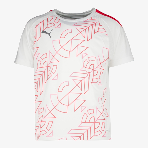 Teamliga Graphic Jersey kinder T-shirt wit/oranje
